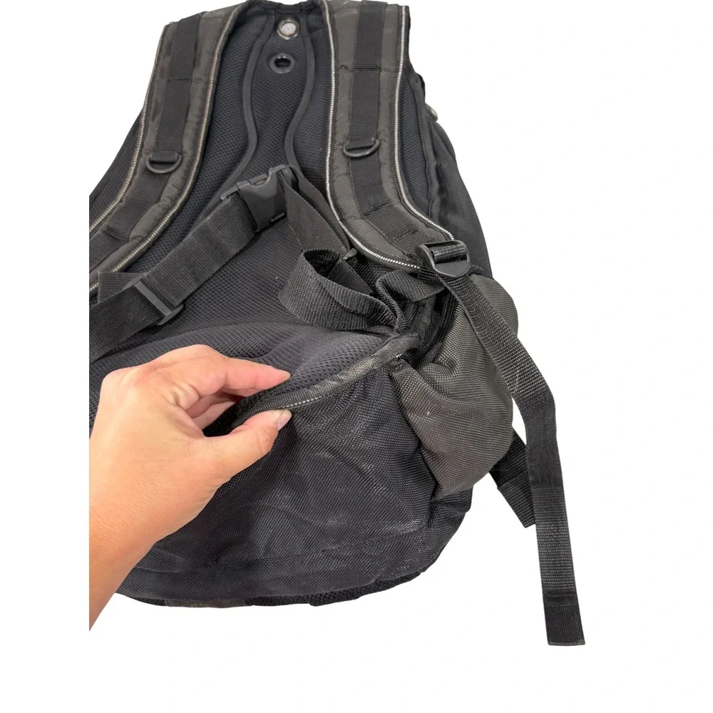 Vintage Alienware Odyssey Gaming Laptop Backpack Black Grey Ballistic Nylon Y2K